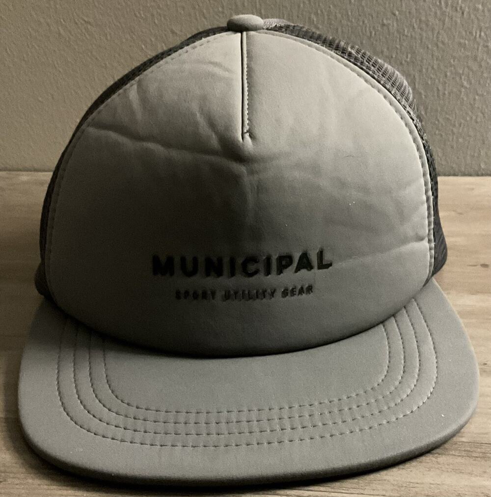 Municipal Sport Utility Gear Slide Back Mark Wahlberg Gray Trucker Mesh Hat OSFA